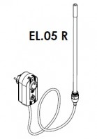 EL. topné těleso ELVL 1350 W - síťová vidlice s termostatem   EL.05R1350